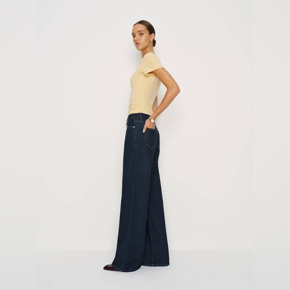 Reformation Cary low rise slouchy jeans in ondine - size 28 - Picture 3 of 8